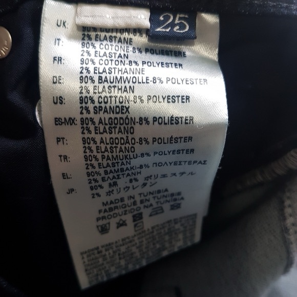 Diesel Kawaii High Waisted Cuffed Hem Belted Denim Jean Shorts Sz 25 - Picture 10 of 11